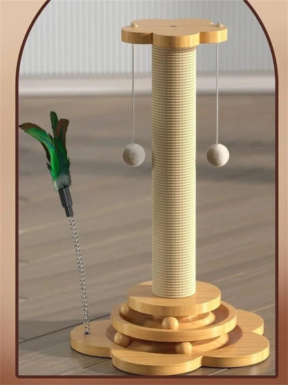 🐾 Juguete Rascador de Madera para Gato – Buddy Beast